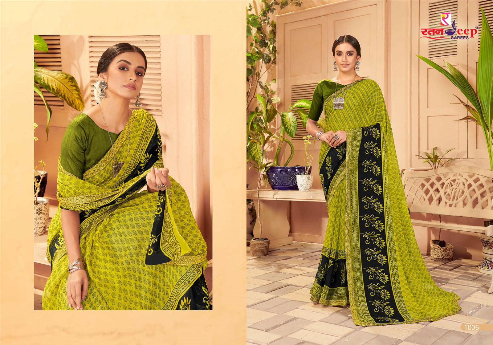 Ratandeep Munch Chiffon Printed Regular Wear Designer Saree Collection